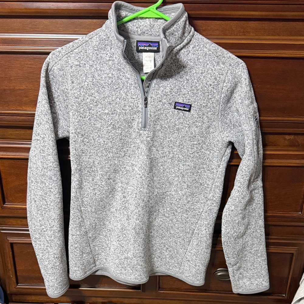 Patagonia Heathered Gray Fleece Pullover